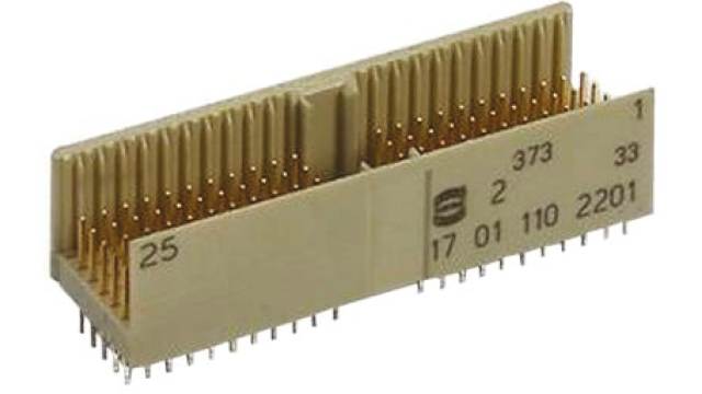 HARTING, har-bus HM 2 mm Pitch Hard Metric Type A/B Backplane Connector, Straight Male, 25 Column, 7 Row, 169 Way | 17151692201