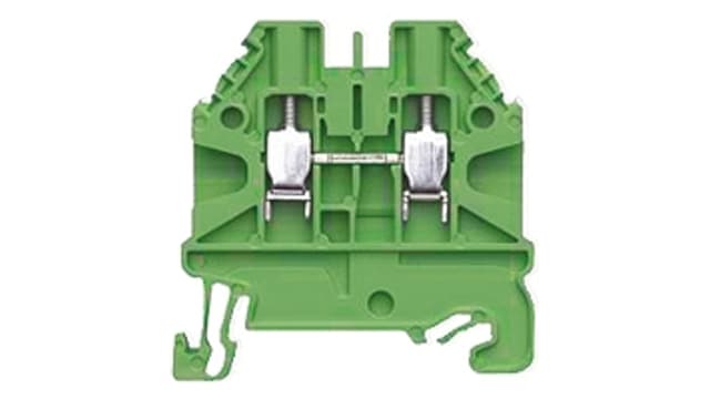 Wieland 58.503.0055.7 WT 2.5 Series Feed Through Terminal Block Green, 2.5 mm², 1-Level, Screw, ATEX | 58.503.0055.7