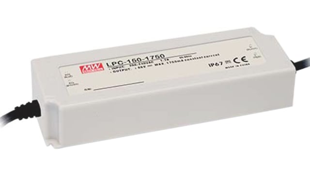 MEAN WELL LED Driver, 150/300 V Output, 150 W Output, 500 mA | LPC-150-500