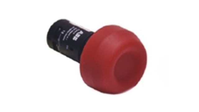 ABB Compact Series Push Button Switch, Momentary, Panel, 22 mm Cutout, 125 V 240 V | 1SFA619105R1026  CP6-10B-20