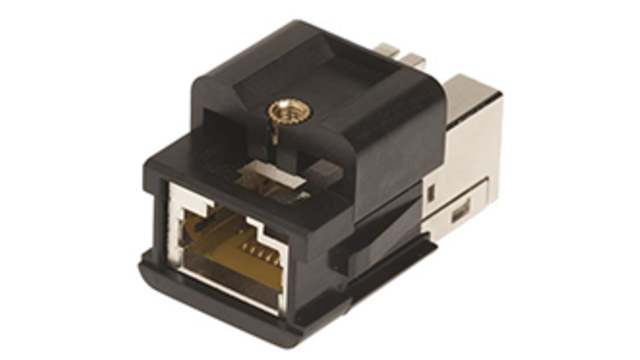HARTING 09452 Series RJ45 Connector Female, Panel Mount, Cat6 Shielded Straight 1 Port 8 Way | 09452001560