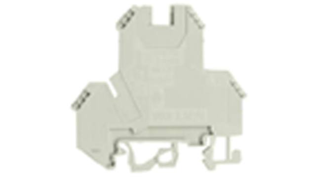 Wieland 57.403.7055.0 - WKN2,5E / U V0 Double Level Terminal Block Grey, 2-Level, Screw | 57.403.7055.0 - WKN2,5E / U V0