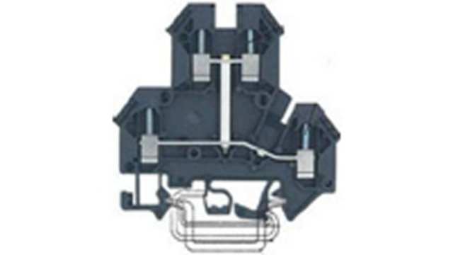 Wieland 57.403.6955.1 - WKN2,5E / U VB SW/V0 Double Level Terminal Block Black, 2-Level, Screw | 57.403.6955.1 - WKN2,5E / U VB SW/V0