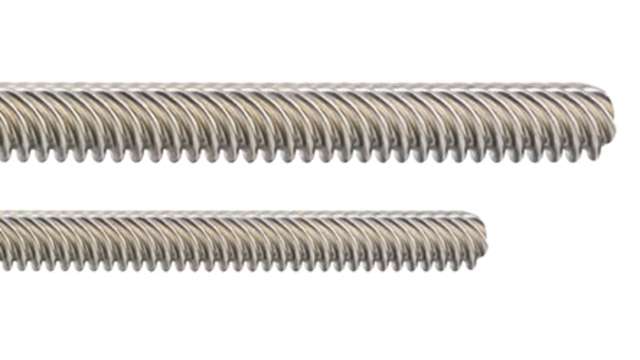 Igus Lead Screw, 6.35 mm Shaft Diam., 500 mm Shaft Length | DST-LS-6.35x25.4-R-500-ES