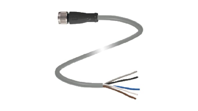 Pepperl + Fuchs Female 5 way Straight to 5 way Unterminated Sensor Actuator Cable, 10 m | V15-G-10M-PUR