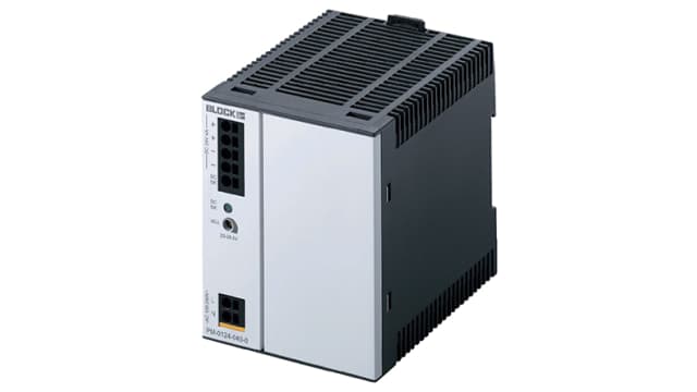 Block PM Switched Mode DIN Rail Power Supply, 85 → 264 V ac / 120 → 373V dc ac, dc Input, 24V dc dc | PM-0124-040-0