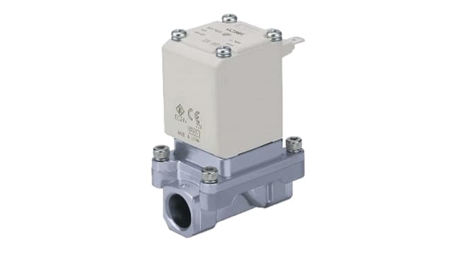 SMC Solenoid Valve VXZ252JGK, 2 Port, NC, 24 V dc | VXZ252JGK