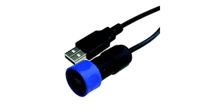 Bulgin Straight, Cable Male- 1 Port Type USB Type A IP66, IP69K, IP68 USB Connector USB 2.0 | PXP4040/B/3M00