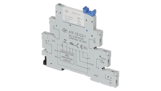 Hongfa Europe GMBH 41F DIN Rail Relay Socket | 41F-1Z-C1-1-12