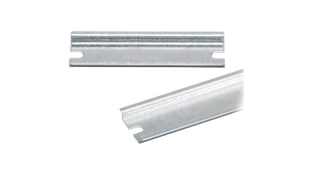 Fibox PRH Series Galvanised Steel DIN Rail for Use with Enclosures, 238 x 35 x 7mm | PRH 2526 DIN-35 rail