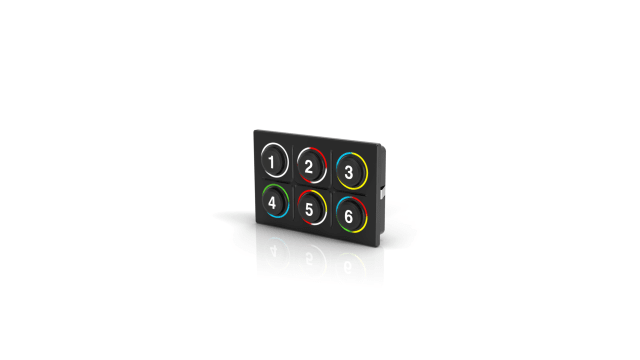 EAO IP6K9K 6 Key Illuminated Keypad | K09-00.000013
