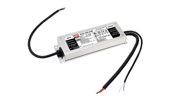 MEAN WELL Constant Current LED Driver, 143 V Output, 100 W Output, 1050 A 3 in 1 | ELG-100-C700D2