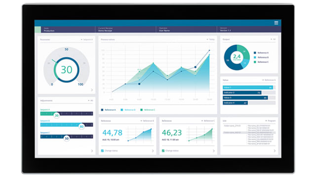 Siemens SIMATIC Series HMI Panel - 21.5 in, TFT Display, 1920 x 1080 pixel | 6AV2128-3XB57-0BX0