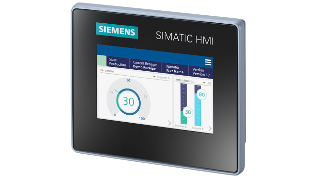 Siemens SIMATIC Series HMI Panel - 4.3 in, TFT Display, 800 x 480 pixel | 6AV2123-3DB32-0AW0