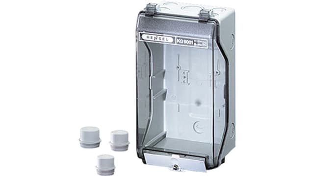 HENSEL KG Series Grey Polystyrene Junction Box, IP55, IP66, 95 mm, 101 mm 205 mm | KG 9001
