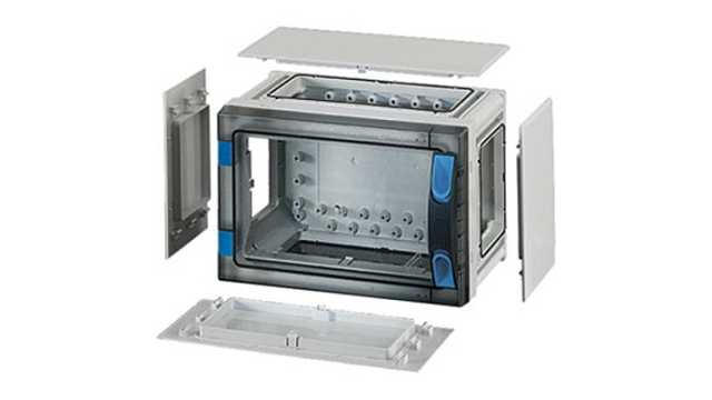 HENSEL FP Series Grey Polycarbonate Junction Box, IP65, 186 mm, 276 mm 186 mm | FP 0141