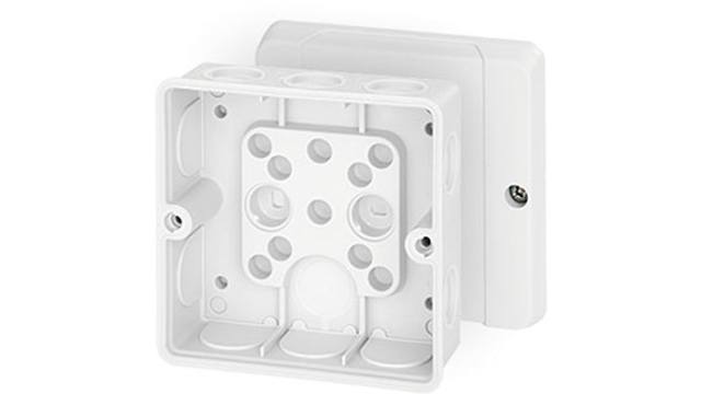 HENSEL DE Series White Polycarbonate Junction Box, IP55, 55 mm, 98 mm 98 mm | DE 9341