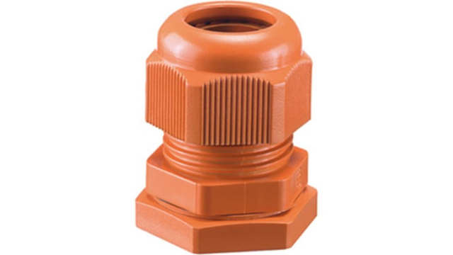HENSEL AKMF Series Orange Polyamide Cable Gland, M20 Thread, 6.5mm min., 13.5mm max., IP66 | AKMF 20