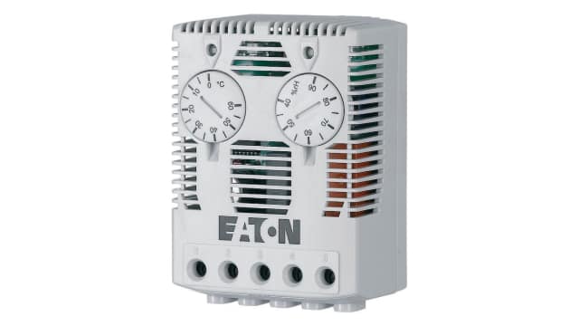 Eaton xE?ect E-FAN 1 NO/1 NC Thermostat, 8 A, 230 V ac, 60 °C, 0 °C | 167268 TH-HYG