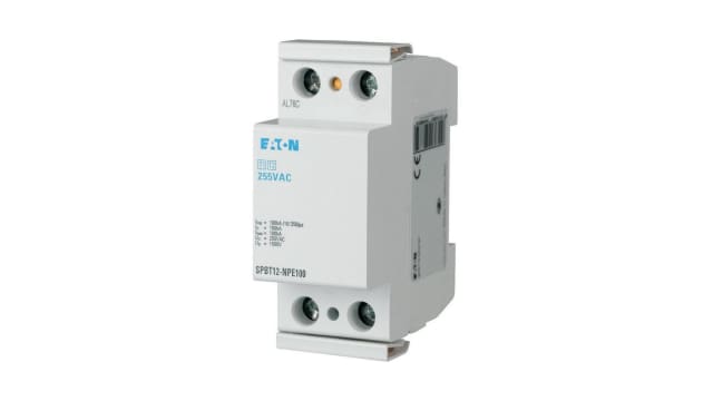 Eaton Surge Arrester, 100 kA, 1.5 kV, DIN Rail | 158307 SPBT12-NPE100