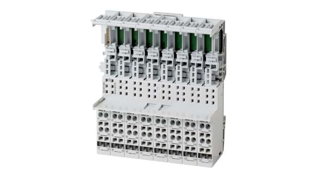Eaton, Eaton XN, Vertical, Pluggable Terminal Block, Plug, Rail Mount, Spring Loaded/Screw Terminal Termination | 140134 XN-B3T-SBC