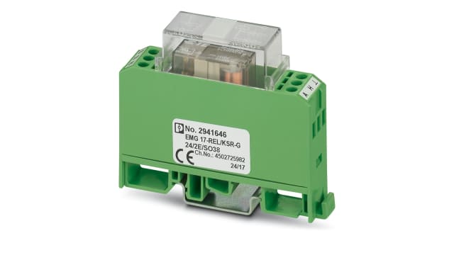 Phoenix Contact EMG Series Solid State Relay, 10 A Load, DIN Rail Mount | 2941646