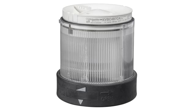 Schneider Electric Clear Indicator Lamp, 24 V ac/dc, 70 mm Diameter | XVBC2B7D