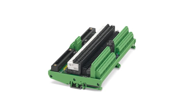 Phoenix Contact UM-2KS50/32R/SI/J/DO24V/YCS Series 32-Contact Female Interface Module, D-Sub Connector, DIN Rail, 10A | 2908399
