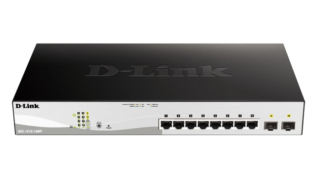 D-Link 10-Port Gigabit Smart Managed Max PoE Switch, Smart 10 Port Managed Switch With PoE | DGS-1210-10MP