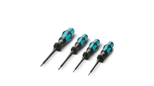Phoenix Contact Slotted, Flat Tool Set 4 Pieces | 1202085