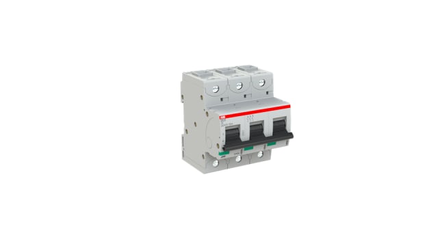 ABB S803S Miniature Circuit Breaker, 3-Pole, 6 A, Type D, 690 V ac AC, 50 kA Breaking Capacity | 2CCS863001R0061