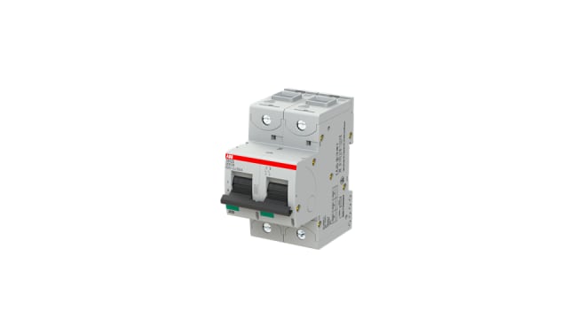ABB 2CCS Miniature Circuit Breaker, 2-Pole, 125 A, 50 kA Breaking Capacity | 2CCS862001R1647