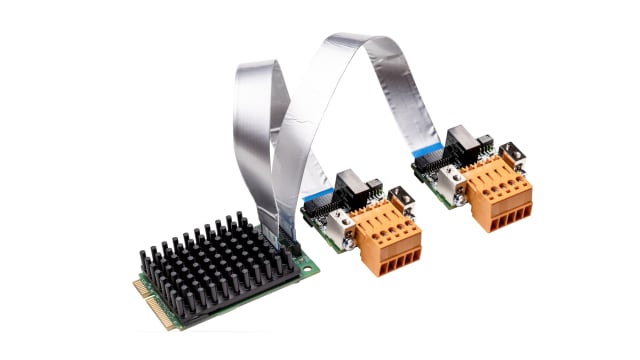 Hilscher 2 Port Mini PCI Express 5-Pin Serial Card, 0.5Mbps | CIFX 90E-2DNETF