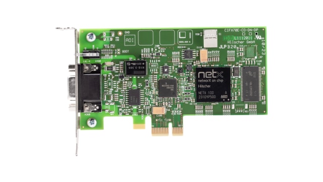 Hilscher 1 Port Low Profile PCI Express D-Sub Serial Card, 12Mbps | CIFX 70E-DP+ML