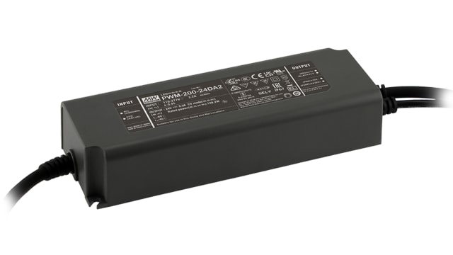 MEAN WELL Constant Voltage PWM Output LED Driver, 24 V Output, 200 W Output, 15 A 3 in 1 | PWM-200-24DA2