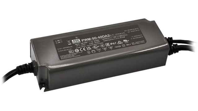 MEAN WELL Constant Voltage PWM Output LED Driver, 24 V Output, 90 W Output, 7.5 A 3 in 1 | PWM-90-24DA2