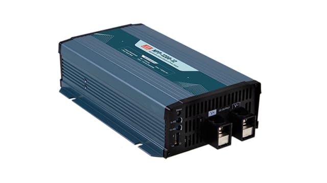 MEAN WELL NPP-1200-24 NPP-1200 Battery Charger For 24 V, AGM, GEL, Lead Acid Batteries 12 A, 120 to 420 Ah Wide Output | NPP-1200-24