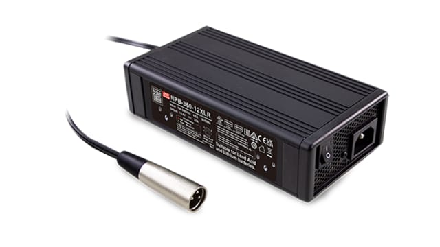 MEAN WELL NPB-360-24XLR NPB-360 Battery Charger For 30.4 V, GEL, Lithium Manganese, Li-ion, AGM, Lead Acid Batteries 4.5 | NPB-360-24XLR