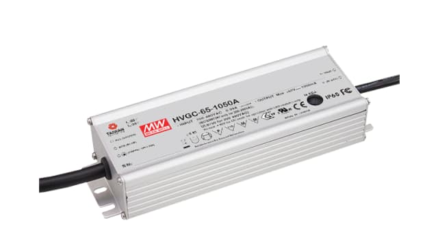 MEAN WELL Constant Current Mode LED Driver, 9/93 V Output, 65 W Output 3 in 1 | HVGC-65-700B