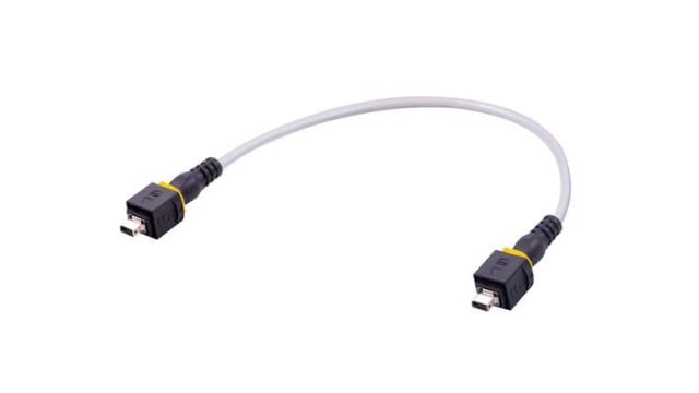 HARTING 33483535A21XXX, 1 m Ethernet Cable, Grey Straight to Male Ix Industrial Male, Shielded PUR Polyurethane Sheath | 33483535A21010