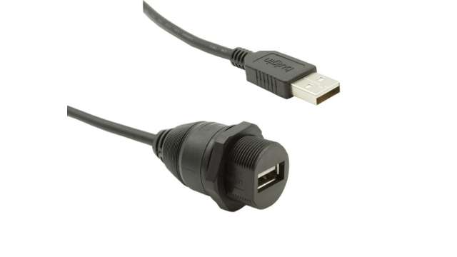 Bulgin USB 3.0, Female USB A to Male USB A, 300mm | PXP0023/A/0M30/A