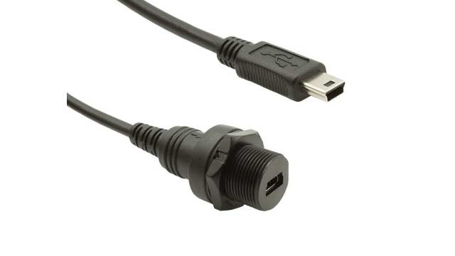 Bulgin USB 2.0, Female USB to Male USB, 300mm | PXP0025/MB/0M30/MB