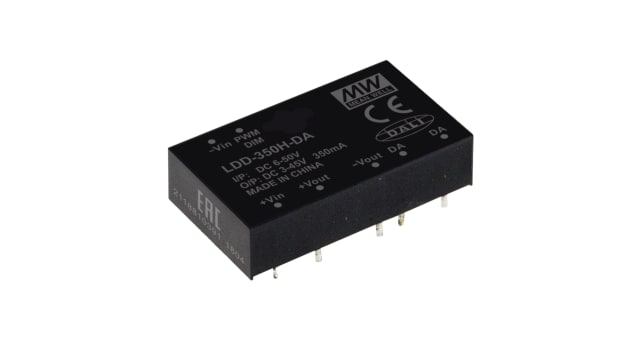 MEAN WELL DALI, 36 V Output, 50 W Output, 1400 mA PWM | LDD-1400H-WDA