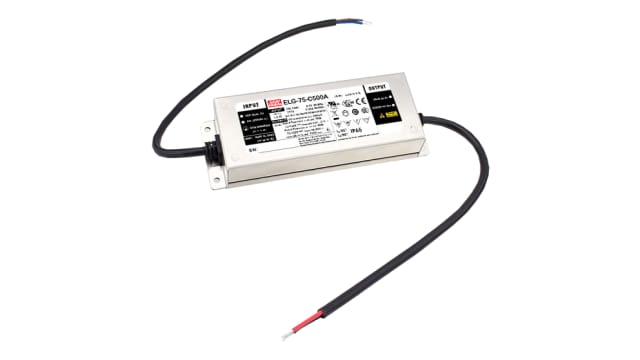 MEAN WELL Constant Current LED Driver, 107 V Output, 75 W Output | ELG-75-C700A-3Y