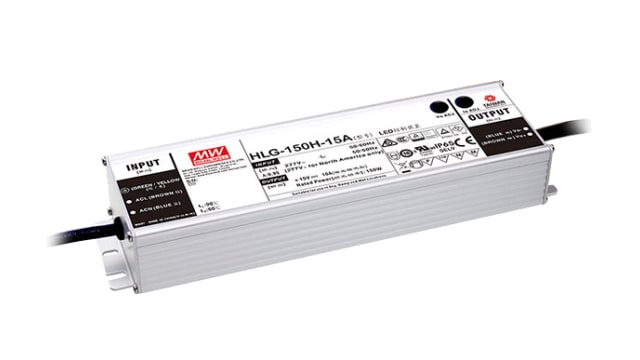 MEAN WELL Constant Voltage+Constant Current LED Driver, 20 V Output, 150 W Output 3 in 1 | HLG-150H-20A