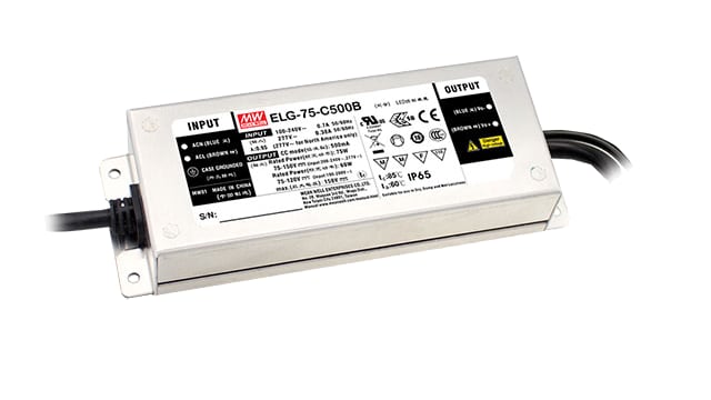 MEAN WELL Constant Voltage+Constant Current LED Driver, 48 V Output, 75 W Output 0 to 10 V dc | ELG-75-48B-3Y