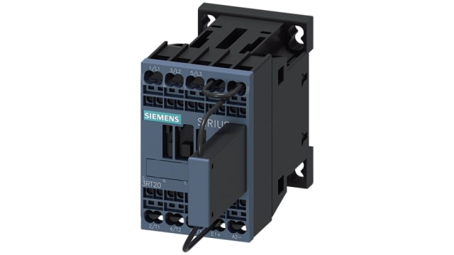 Siemens 3RT2 Contactor, 72 V dc Coil, 3-Pole, 22 A, 5.5 kW 72 V dc, 1 NC, 690V | 3RT2016-2LJ82-0LA0