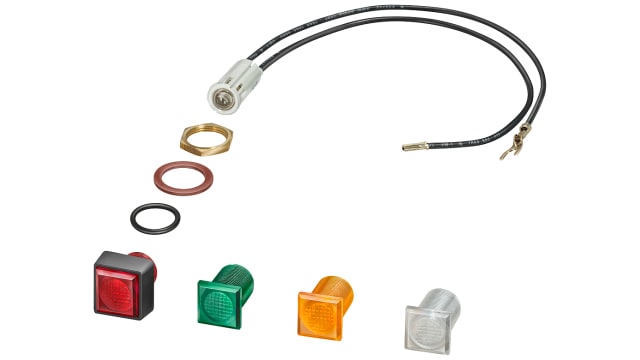 Siemens Clear, Green, Red Indicator Lamp, 110 → 120 V ac/dc | 3RV1903-5B