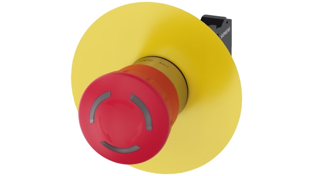 Siemens 3SU1 Series, Latching, Emergency Stop Push Button Head 40 mm Diameter | 3SU1151-1HB20-3CF0