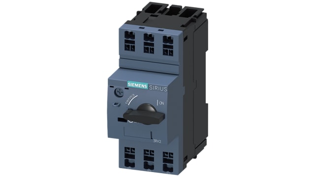 Siemens SIRIUS 3RV2 Electronic Circuit Breaker 6.3 A 20V, 3 channels, DIN Rail Type A | 3RV2411-1GA20-0DA0